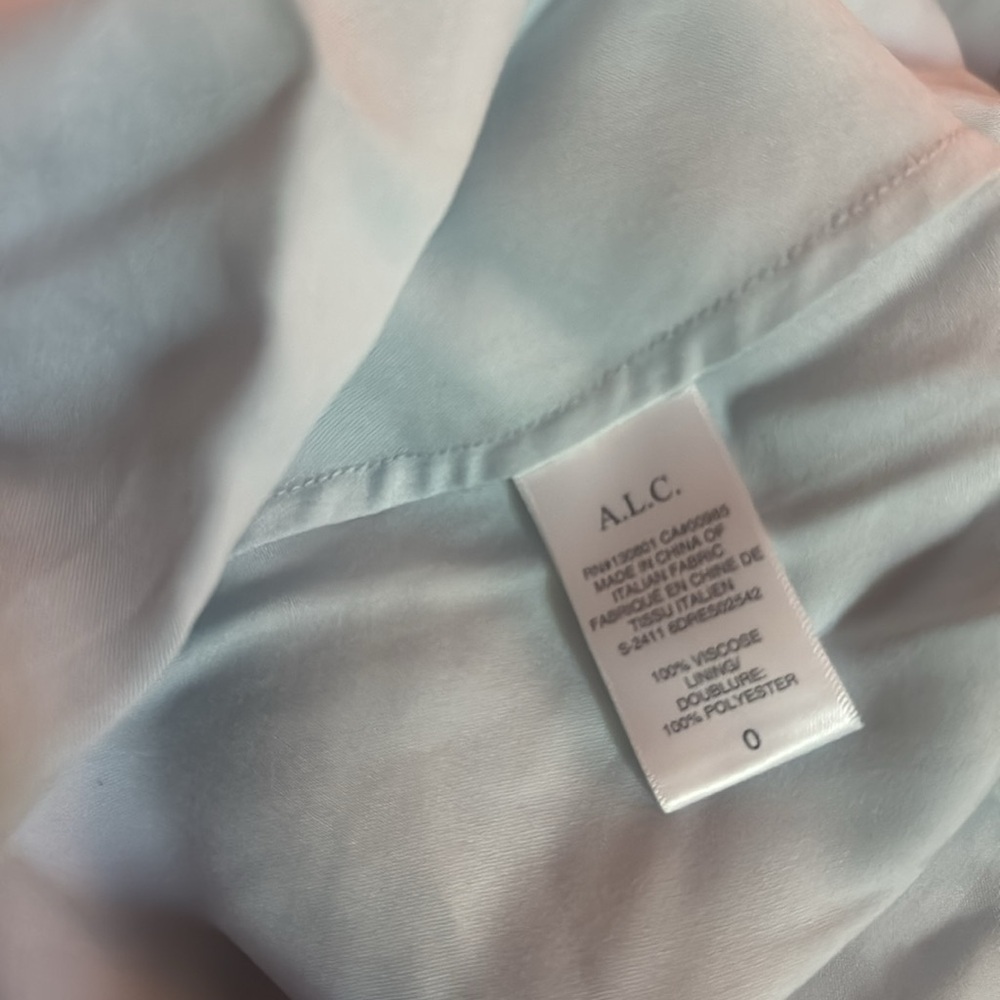 A.L.C. Pale Blue One-Shoulder Ruched Maxi Dress - Picture 7 of 14